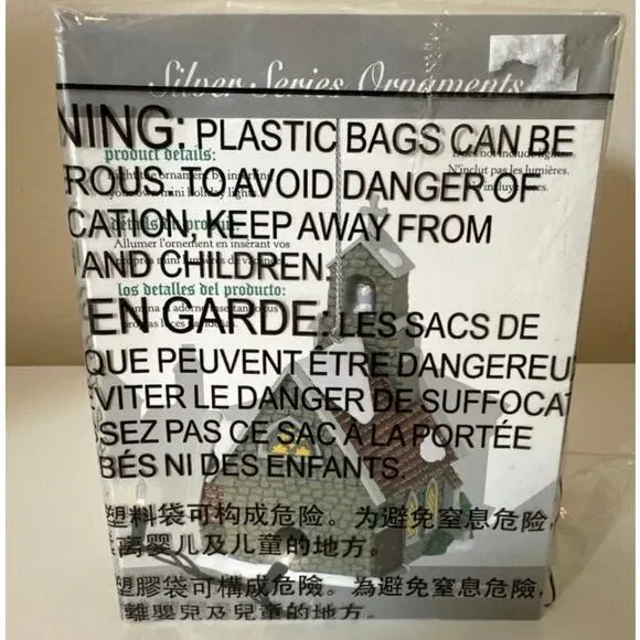 Department 56 Dickins' Village Isle of Wight Chapel 6002255 Christmas Ornament - Picture 5 of 6